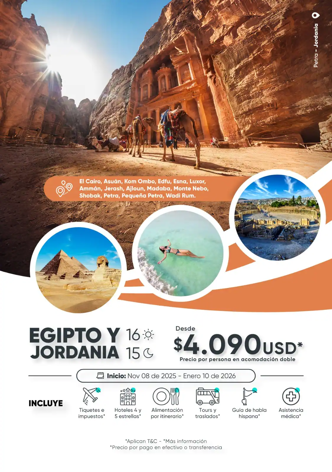 Egipto y Jordania